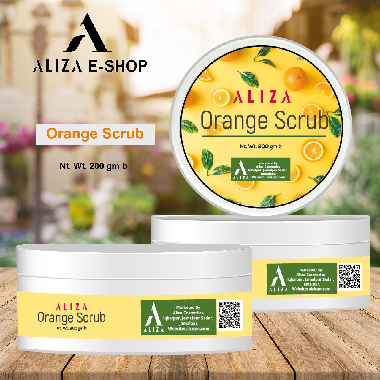 Aliza Orange Scrub